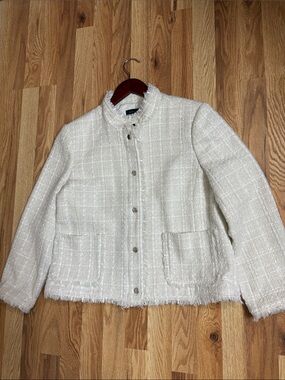 Ann Taylor tweed jacket blazer size 12